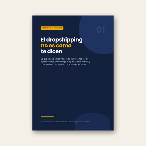 Portada de El dropshipping no es como te dicen, Vol. 1