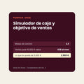 Simulador de caja y objetivo de ventas